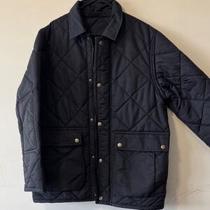Dunhill Quilted Lightweight Jacket in Navy Blue